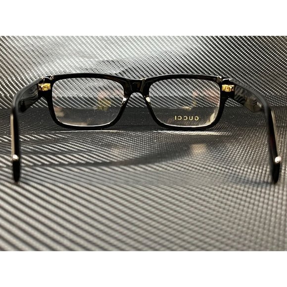 Gucci Black Rectangle 56mm Men Glasses - Picture 3 of 4